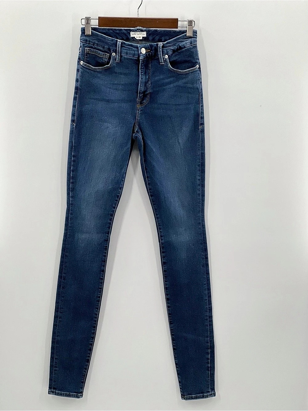 J124 Good American Good Legs in Blue Size 6 Like New